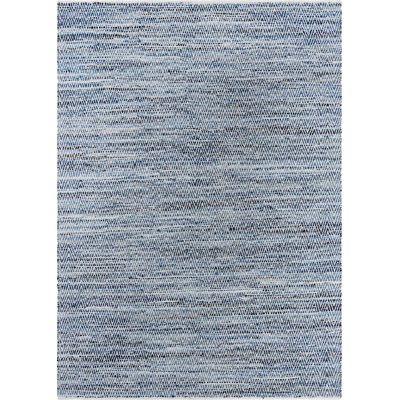 Tapis bleu en coton fait à la main Infuse