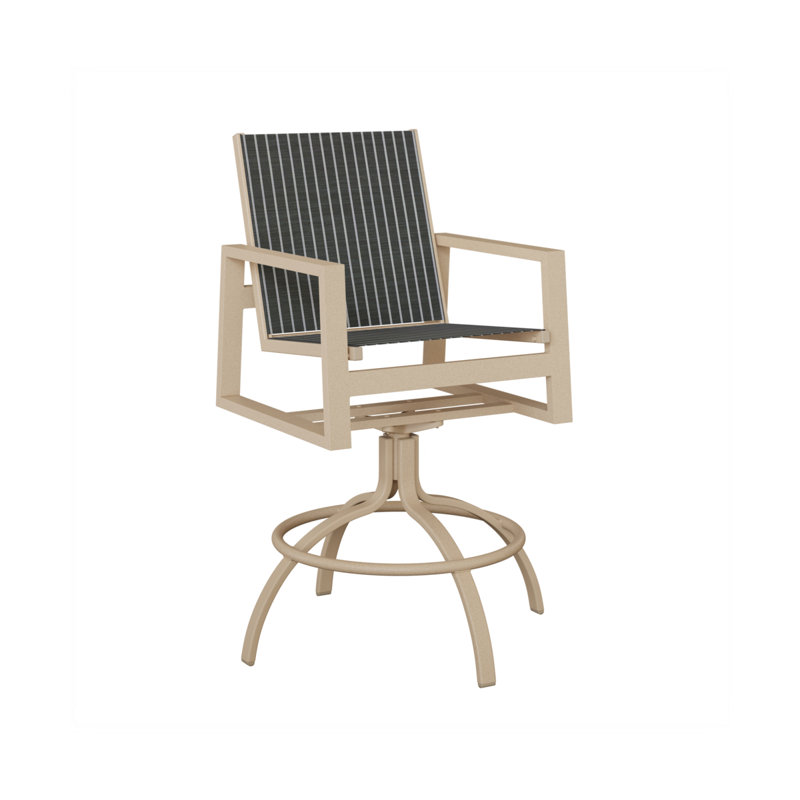 Chaise berçante pivotante en aluminium multicolore berlinois Vida Luna de Berlin Gardens, Luna multicolore
