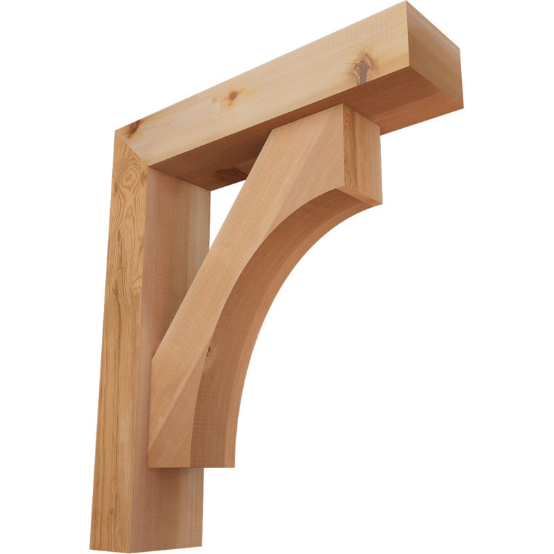 Support Westlake Block avec support décalé, 26 x 22, Cèdre rouge occidental de l 5 1/2 po (lisse)