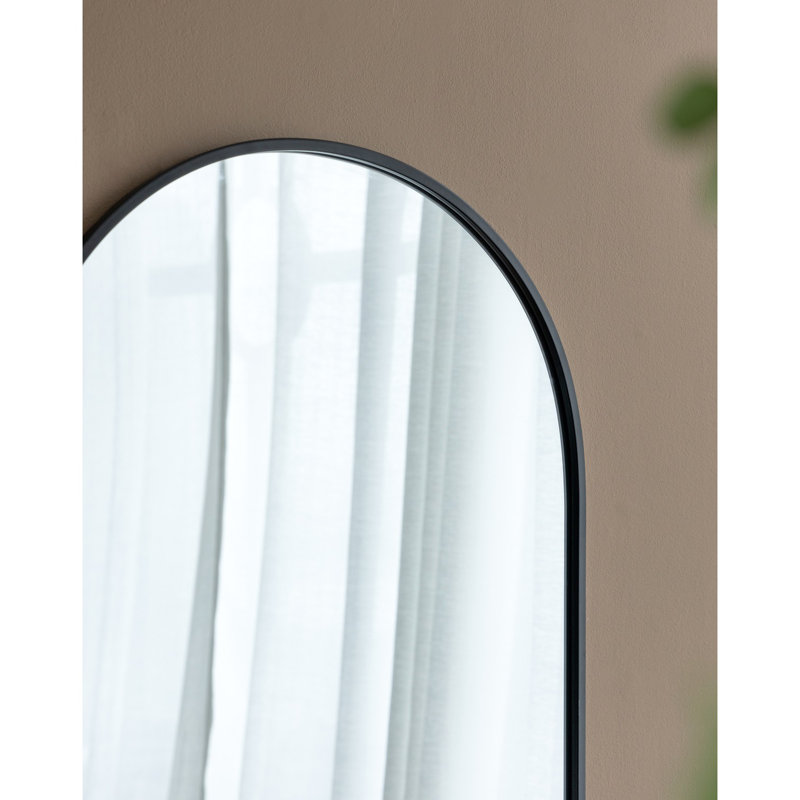 24 "x 36" miroir arqué avec cadre en métal, miroir mural pour le vestibule de chambre à coucher de salon