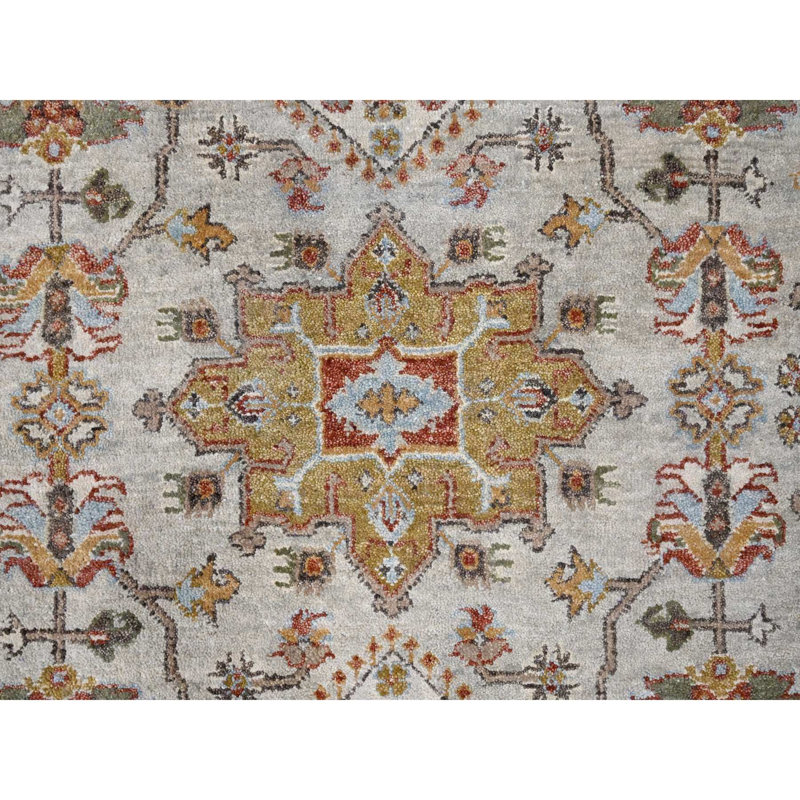 Tapis oriental en laine douce noué à la main 8 pi 3 po x 10 pi 1 po Karajeh D647689655014EC29DFA1DE24456FB10
