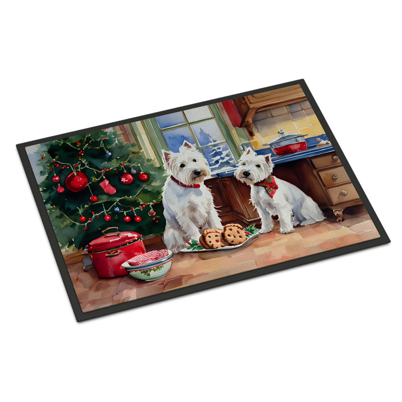Junya Non-Slip Christmas Doormat, L 18 po x L 27 po