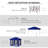 Outsunny Pop Up Canopy, Outdoor Patio Gazebo Shelter with Removable Zipper Netting, Instant Event Tent w/ 114 Square Feet of Shade and Carry Bag for Backyard, Garden-116010985-116010986