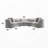 SECTIONAL SOFA W/9 PILLOWS