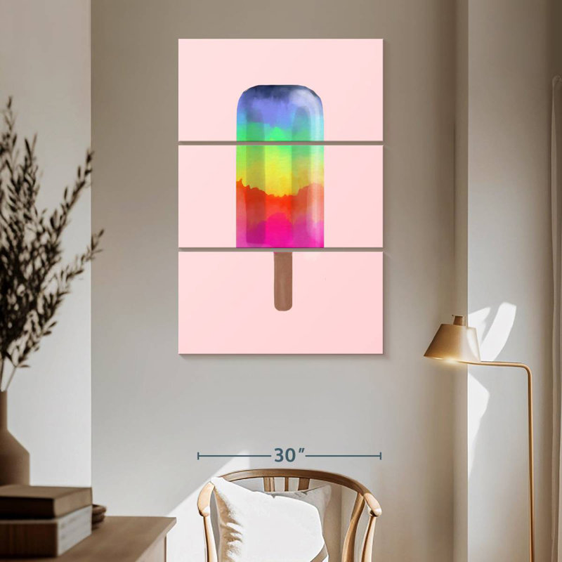 Yarlin Rainbow Popsicle, 65" H x 42" W