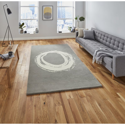 Aurich area rug Hand Tufted Rectangle Grey