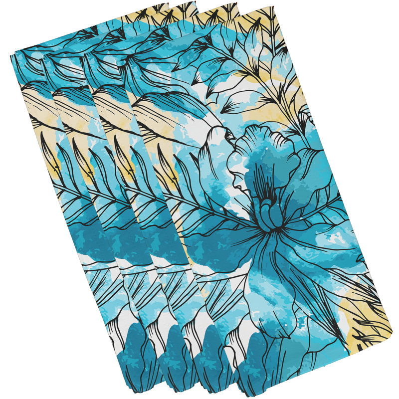 Ensemble de serviettes 4 pièces Marlow, Bleu