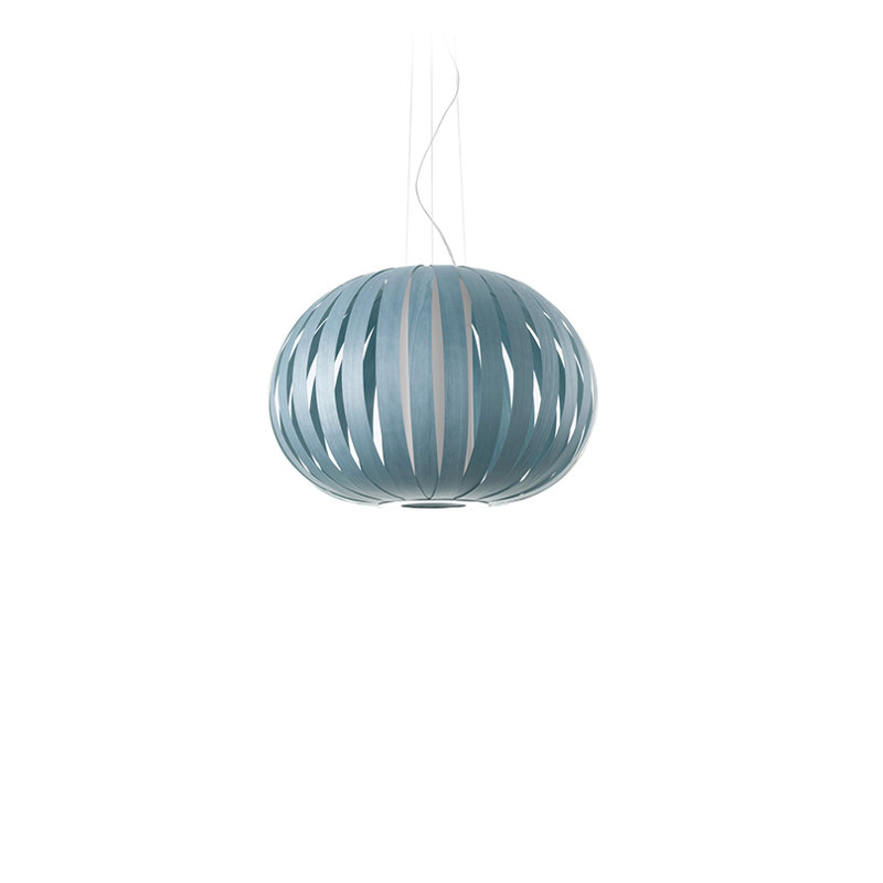 Poppy 1 - Light Pendant, E26/Medium, 16.9" H x 24.8" W x 24.8" D, Sea Blue