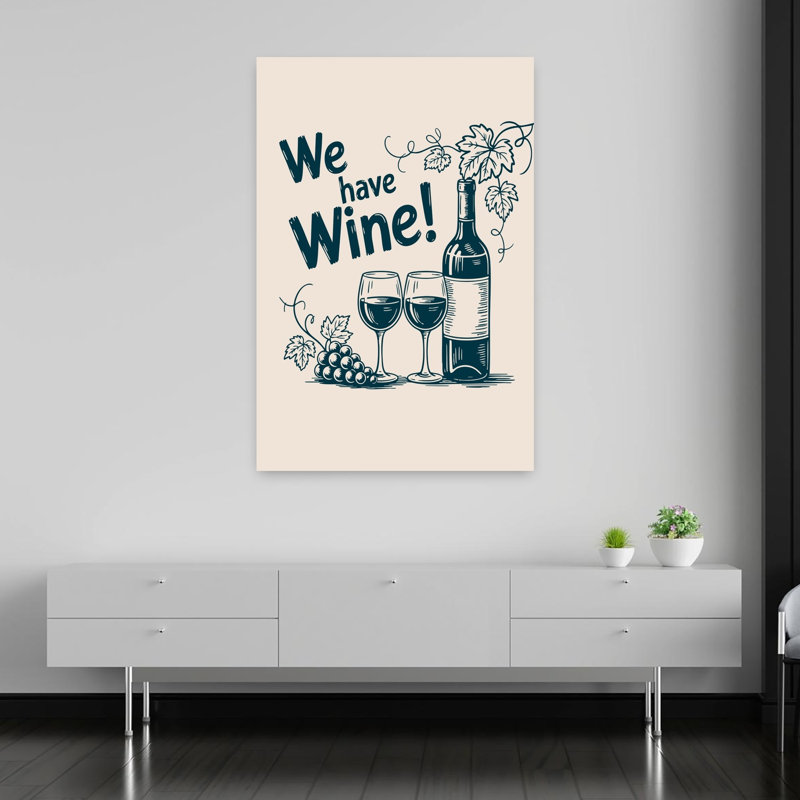 We We Wine, art abstrait rétro contemporain, paysage naturel, H 60 po x l 40 po