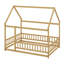 Lit double en bois pleine grandeur, lit maison avec structure de toit-1399137825-1399137828