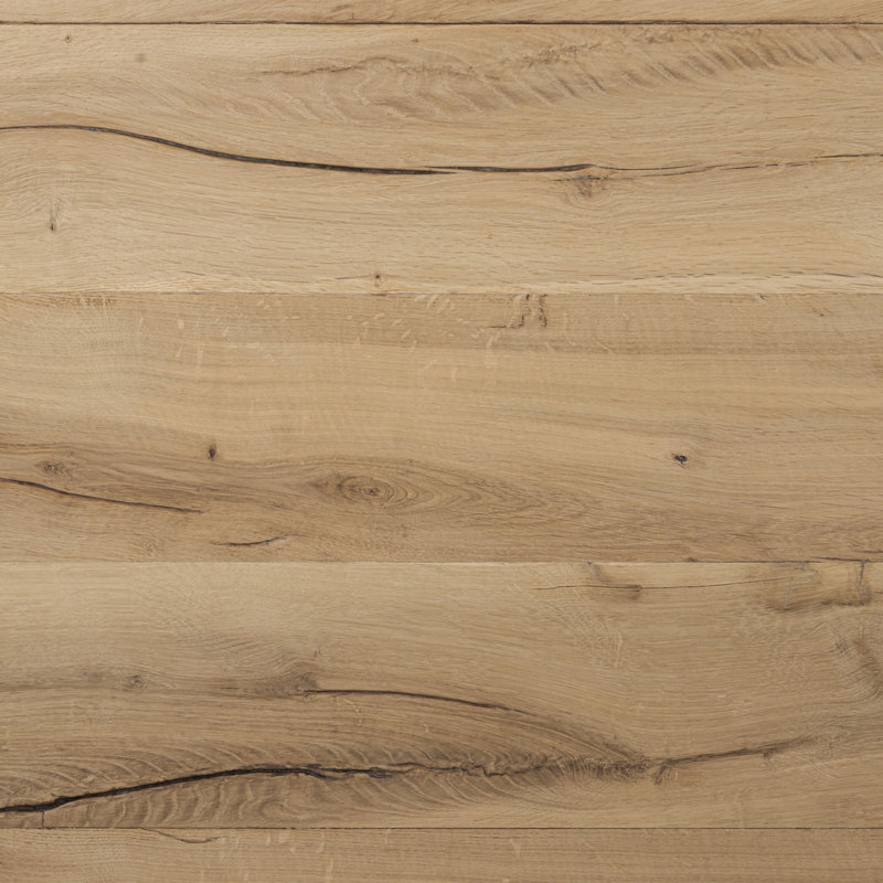 Matheus Solid Wood Coffee Table, Natural Reclaimed French Oak