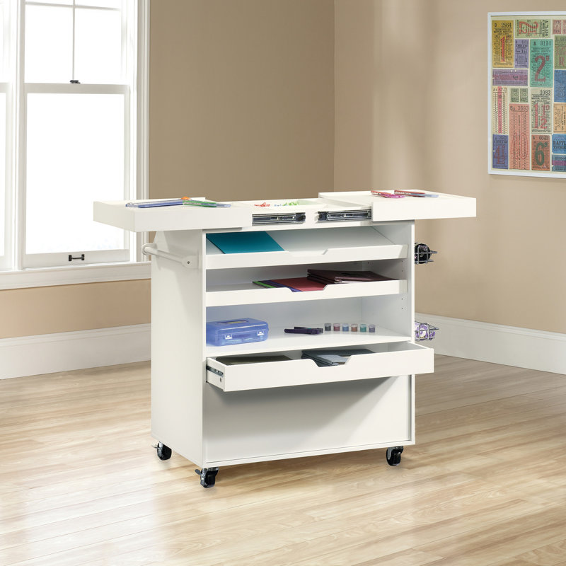 Traditional Craft Cart, White Finish