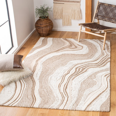 Tapis en laine touffeté à la main Kriner
