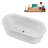 59" Streamlin Soaking Freestanding Tub and Tray With Internal Drain-102216306