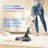 POWEART V870 BLUE Cordless Vacuum, 30KPa Suction, 350W Motor, 8-in-1 Cleaner-120777750
