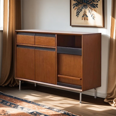 Mid - Century Retro Solid Wood Sideboard