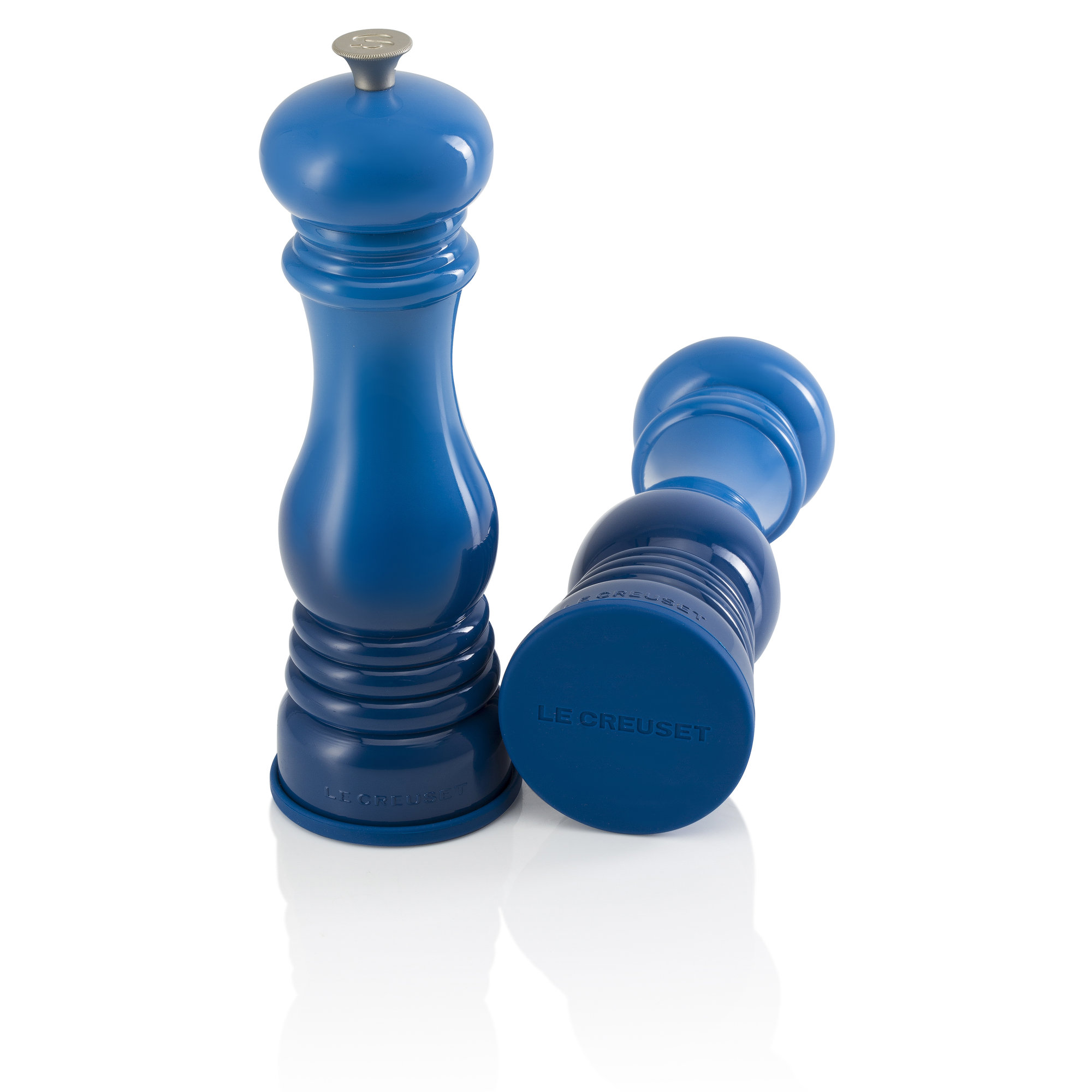 Le Creuset Silicone Set of 2 Salt and Pepper Mill Caps, Marseille