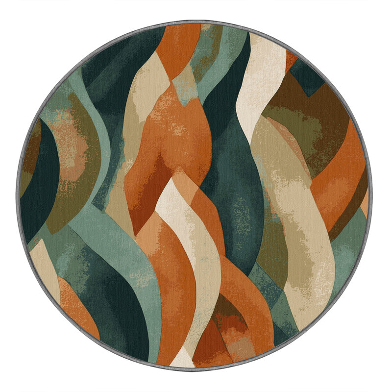 Woodland Waves Rug, Round 7'