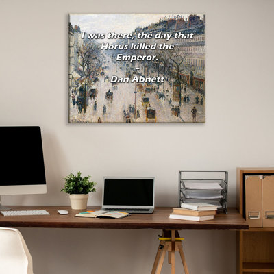Astoria Grand Gallery Wrapped Canvas By Dan Abnett: "I was there, the day that Horus killed the Emper