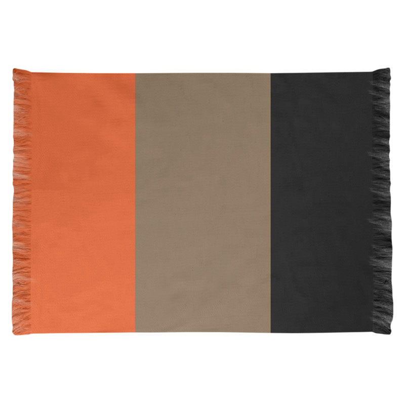 Tapis tissé à plat orange/or/noir San Francisco, Oui