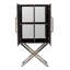 Armoire 27,6 x 13,8 x 59,1 po - Métal moderne et élégant, deux poignées en flanelle de bois pour plus de fonctionnalité