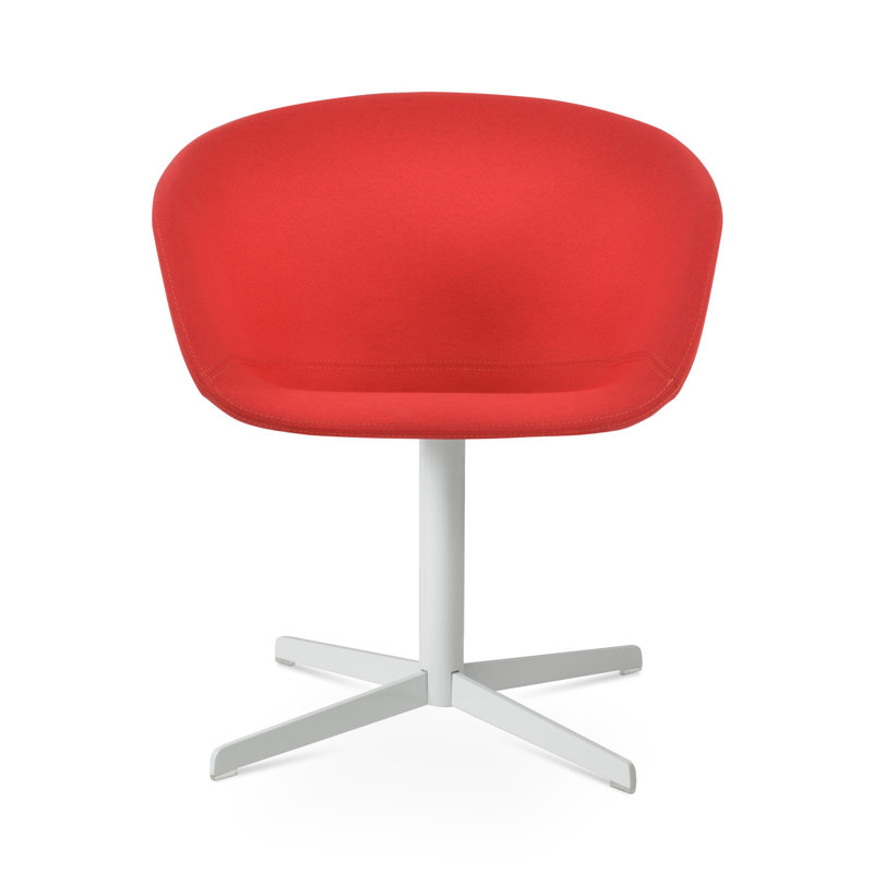 Chaise Tribeca, Rouge d’époque, Blanc / Blanc