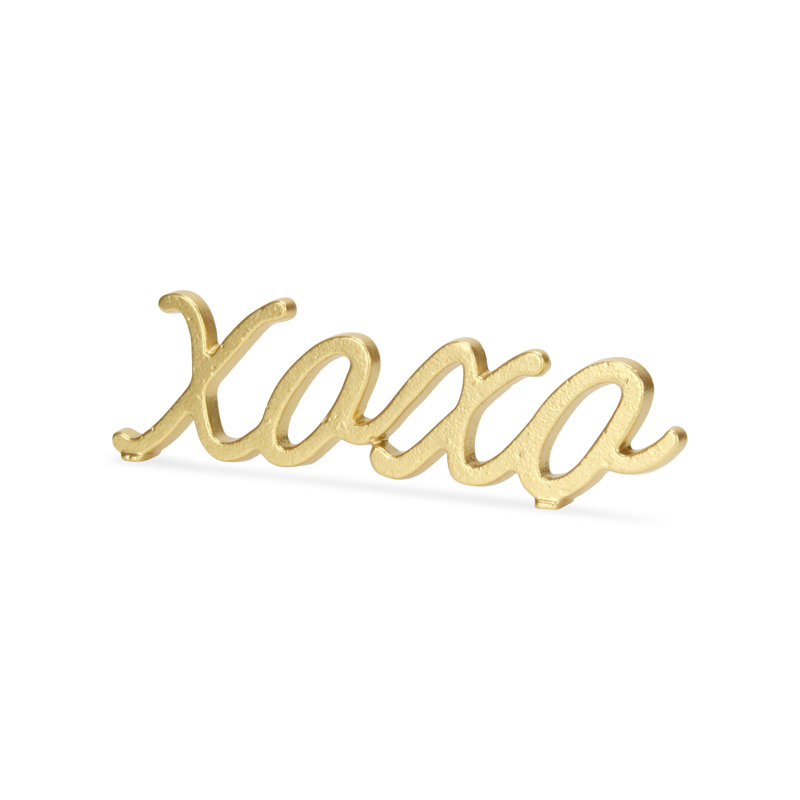 Bloc de lettre xoxo table Moneta, Or