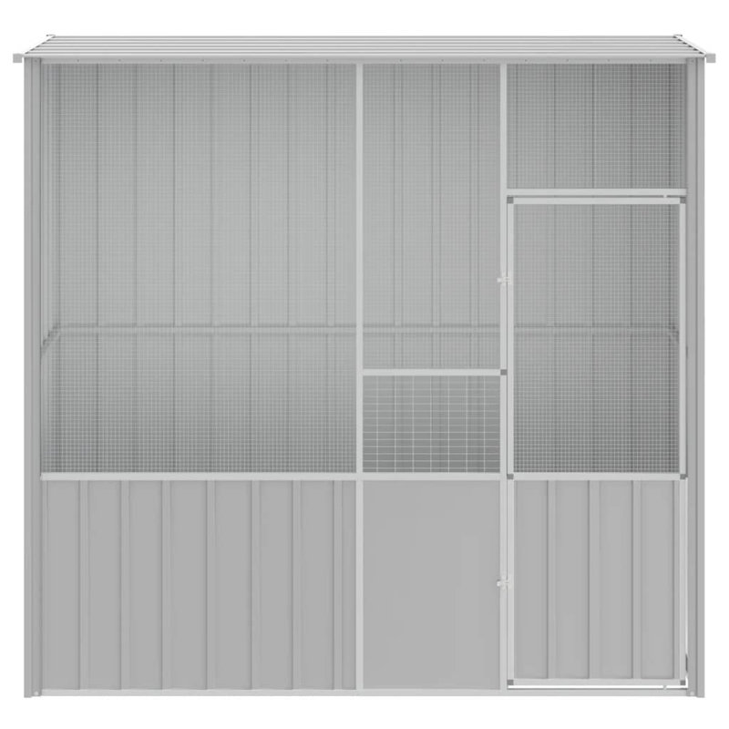 Cage en acier Dulcio, gris