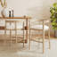 Tabouret de comptoir en bois d'hévéa Gurseese-884158200-875389646