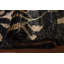 Tapis abstrait noir 5 x 7