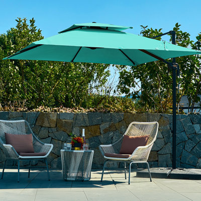 Parasol carré en porte-à-faux 9 pi Sizer