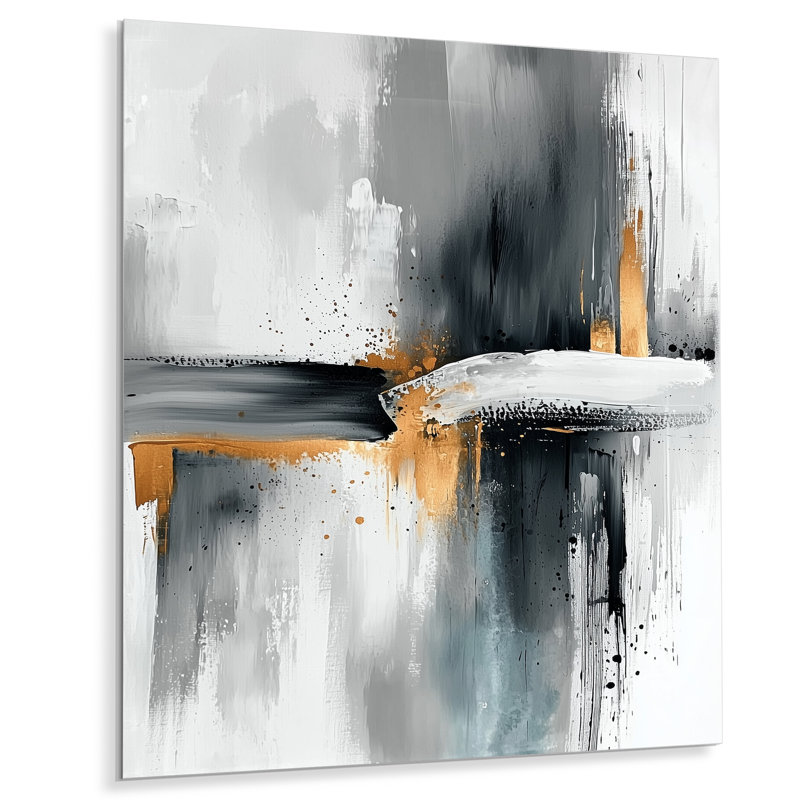 Minimal Journey Horizon I - art mural moderne en métal, impression moderne sur métal, H 20 po x l 12 po x P 0,84 po