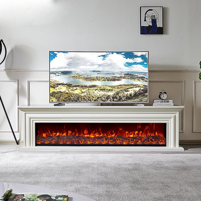 Simulated Electronic Fireplace TV Decorative Stand