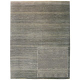 Illusion Striped Area Rug in Gray