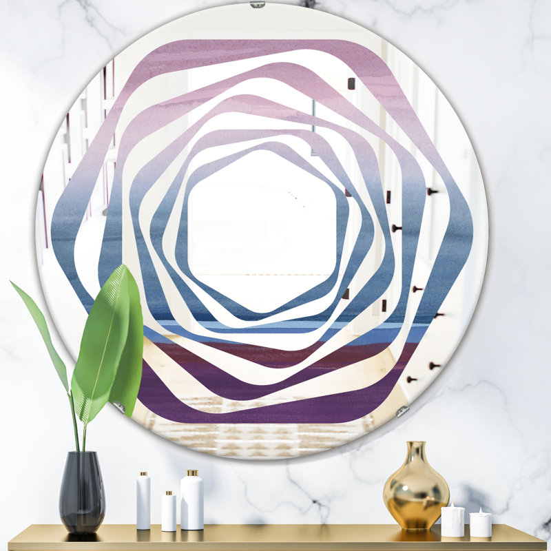 Miroir mural Whirl Rock III, 31,5 po x 31,5 po