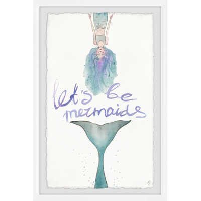 Craine Let's Be Green Mermaids Tail - Single Picture Frame Painting