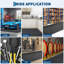 Tapis de plancher de garage 2,3 x 6,7 m (7,5 x 22 pi), rouleau de revêtement de sol épais de 2,8 mm, tapis de remorque en caoutchouc PVC à motif diamant, tapis de protection de sol antidérapant pour garage et entrepôt