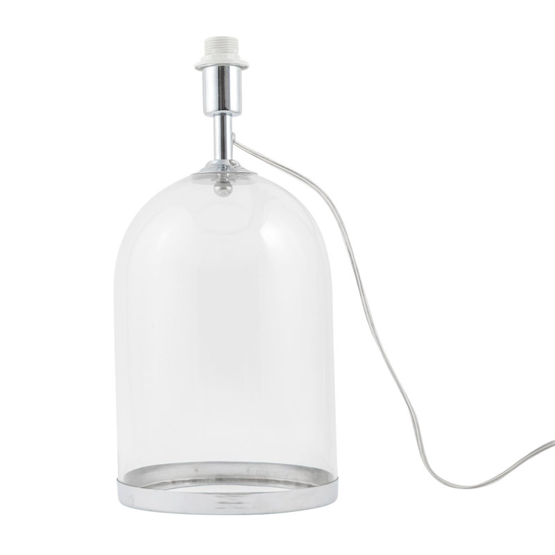 Crothers Metal Lamp Base Lamp, Polished Chrome
