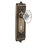 Egg & Dart Plate with Decorative Keyhole and Oval Fluted Crystal Door Knob