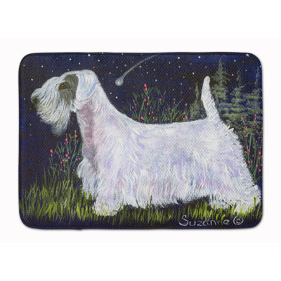 Tapis pour salle de bain en mousse à mémoire terrier sealyham