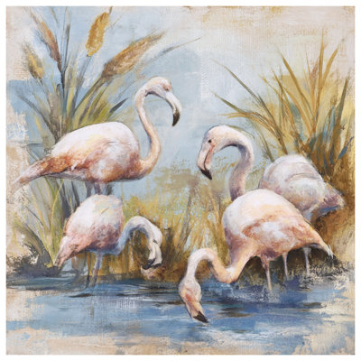 Flamants roses dans l'eau Bedding