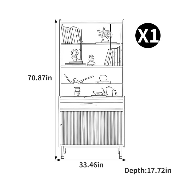 Italian Style Display Ideas Bookcase
