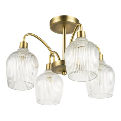 Glass Semi Flush Mount