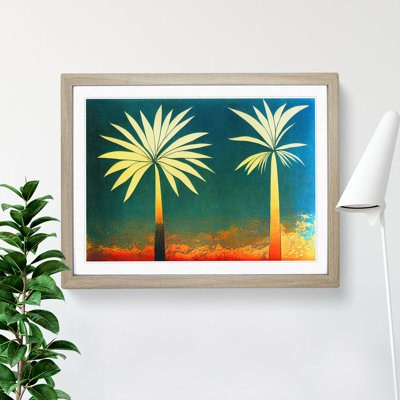 Abstract Palm Tree Art Vol.1 - Framed Print