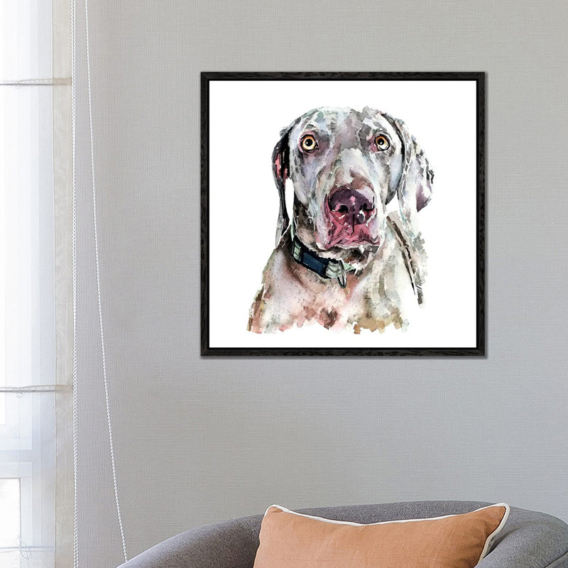 I Am A Pussycat, Honest by EdsWatercolours - Gallery-Wrapped Canvas Giclée on Canvas, Black Framed, 45.72 cm H x 45.72 cm W
