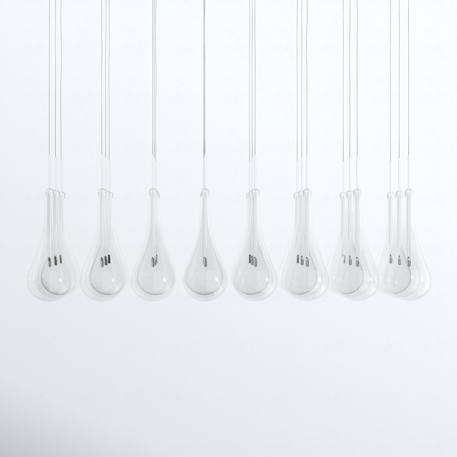 Deva 24 Light Glass Dimmable Pendant