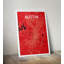 Austin City Map - impression d'art graphique-24706014