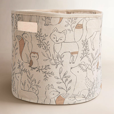 Gardenia Woodland Animal Storage Bin For Nursery or Kid's Room