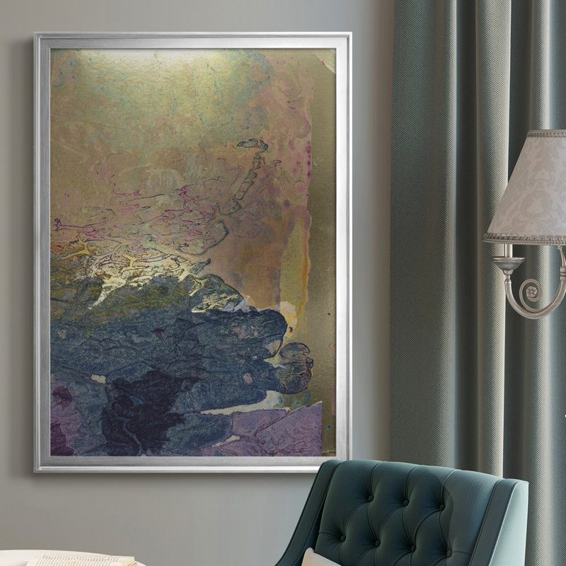 «Monet's Landscape I», reproduction d'art sur toile, Argent, H 24,5 po x l 18,5 po x P 1 po