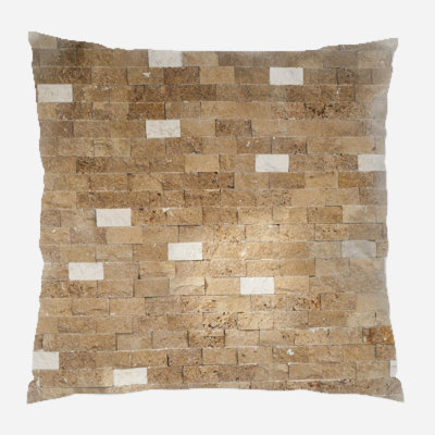 Coussin décoratif brique